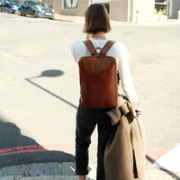 Thumbnail for Leather Laptop Backpack