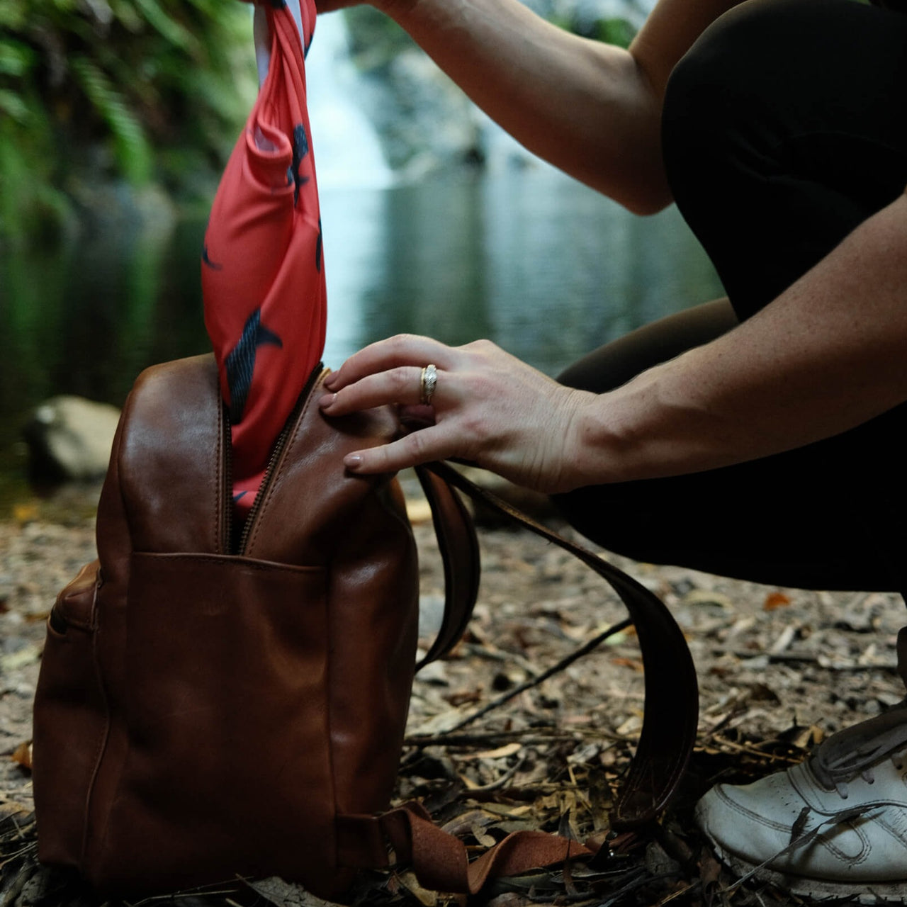 Wanderer Leather Backpack