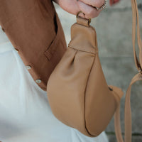 Thumbnail for Leather Dumpling Bag // Earth Tones